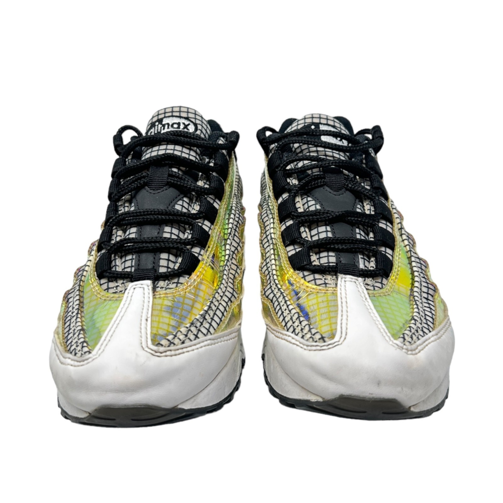 SAOLA Nike Youth 6Y Air Max 95 LV8 Sneakers Bianco Blu Smalto Nero Scarpe Ologramma