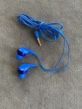 In Ear Canal Headset - BRIGHT BLUE- (New-open box-no original packaging)
