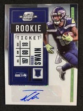Freddie Swain 2020 Panini Contenders Optic Rookie Ticket Autograph RC #196