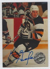 KEN HODGE SIGNED AUTO 1991 PRO SET PLATINUM #6 CARD BOSTON BRUINS
