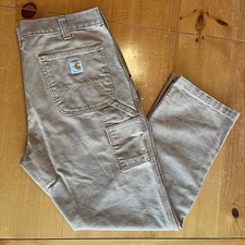 CARHARTT Men Rugged Flex Relaxed Fit Duck Dungaree Pants Size W36/L30 FAST SHIP 