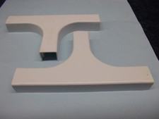 Quest/Premiere Wire Hider Raceway Tee Adapter, White, lot of 2, FTC-81414