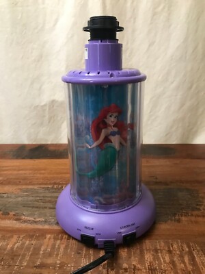 Rare Little Mermaid Lamp Revolving Spinning Rotating Purple Room