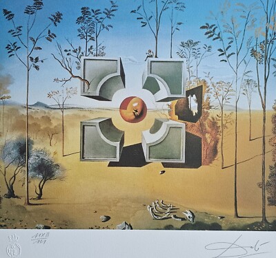 Salvador Dali 基督艺术印刷品| eBay Salvatore Dali クロス文字盤 