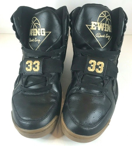 patrick ewing gold sneakers