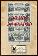 Copy 1901 Proof $10 & $20  1st National Bank Valley City North Dakota #2548
