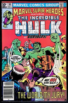 MARVEL SUPER-HEROES VOL. 1 #101 ~ NEWSSTAND ~ FN/VF 1981 COMIC ~ HERB TRIMPE ART