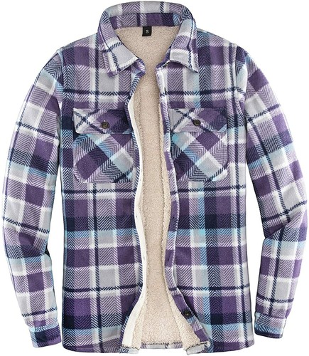 Womens Sherpa Fleece Lined Flannel 