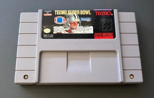 Tecmo Super Bowl - Super Nintendo SNES - Game Cartridge Only