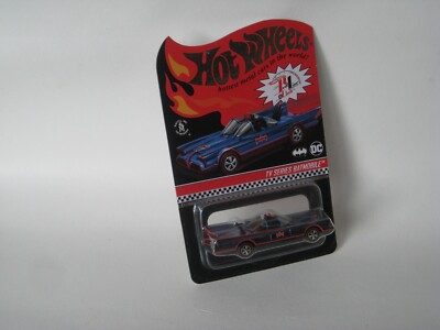 Hot Wheels 1966 TV Series Batmobile Blue Red Line Club Real