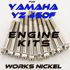ENGINE Bolt Kit for Yamaha 2006-2009 YZ450F | Works Nickel bolts for your bike