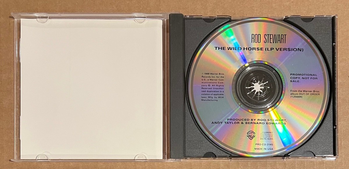 Rod Stewart (RARE!! CDシングル10枚セット送料込み!!) Rod Stewart - The Wild Horse RARE promo radio only CD single '88