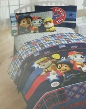 4 pc Nickelodeon Paw Patrol Twin Comforter  Sheet Set NIP