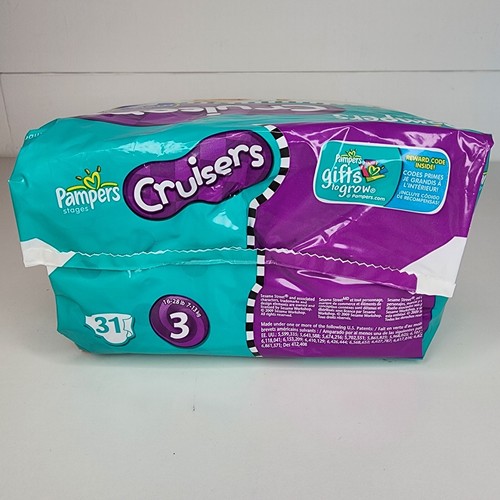 Paquete de 31 pañales de colección Pampers Cruisers talla 3 2009 coleccionables Sesame Street - Imagen 2 de 4