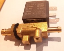 AC110V/120V solenoid valve 8mm bulkhead quick connect x 6.5mm barb, for welder