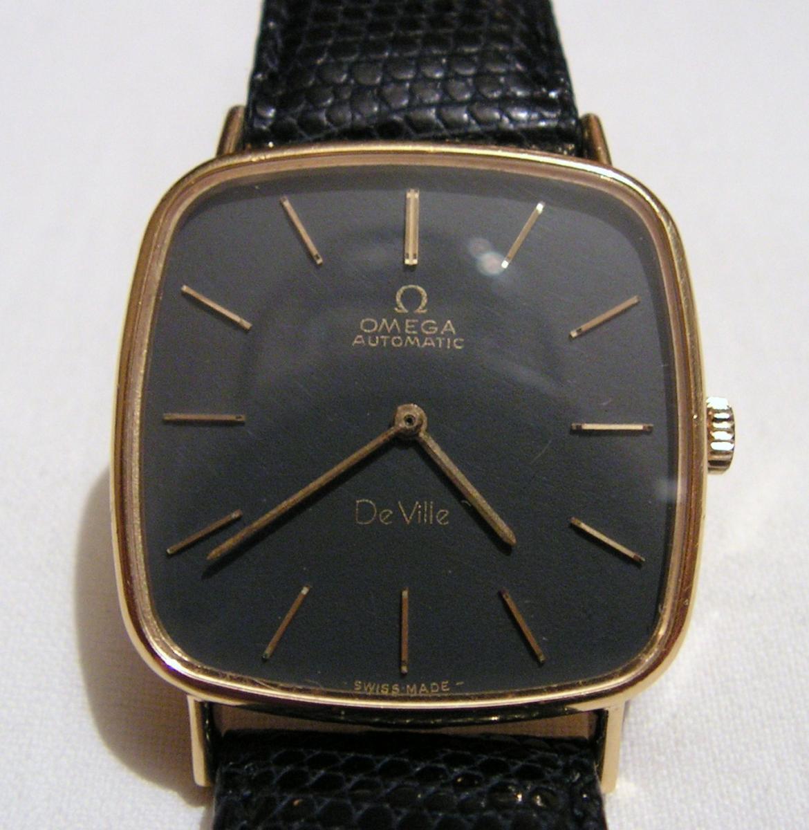 Omega De Ville Vintage Rare Gold 18k 750 Men's Watch Automatic