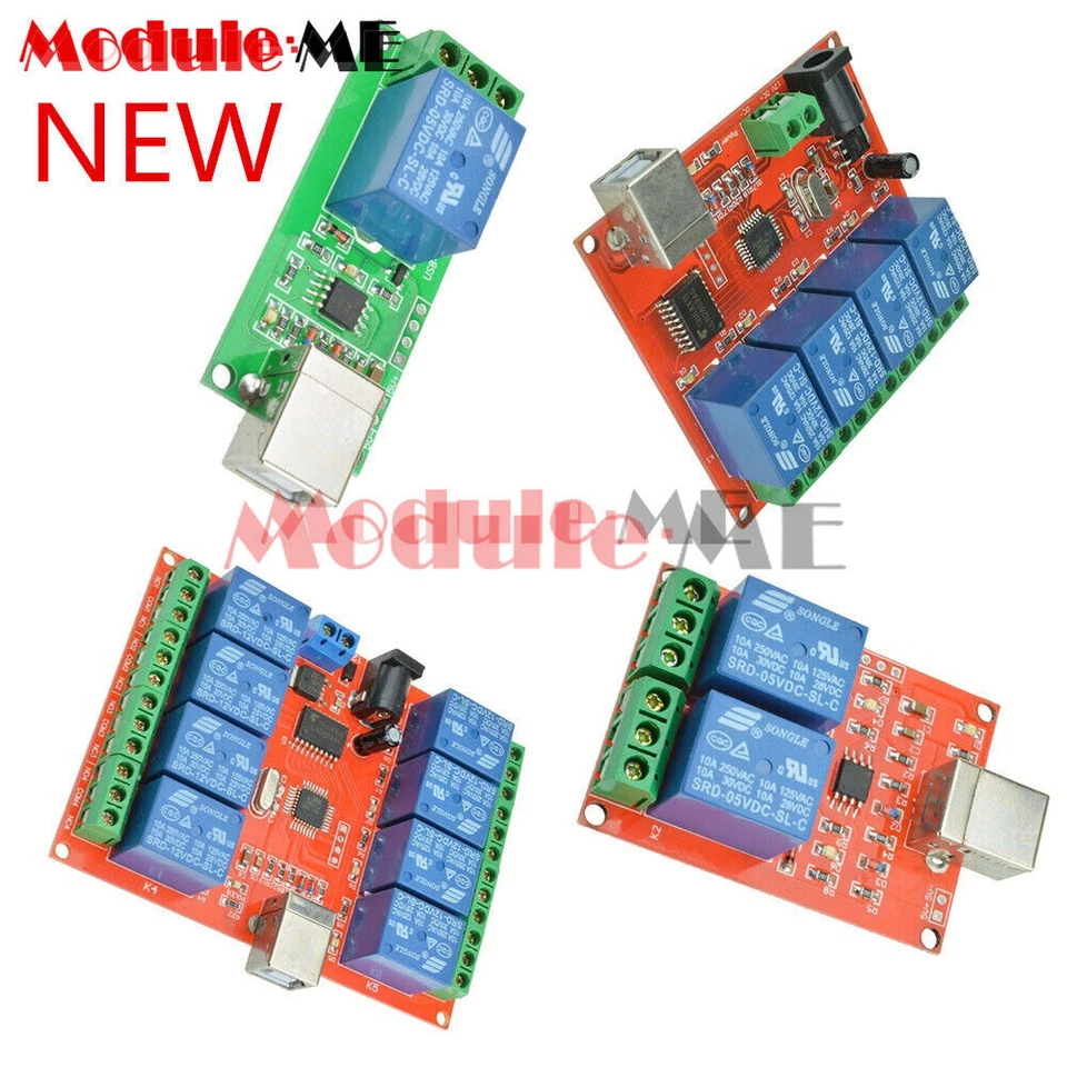 5/12V USB Relay 1/2/4/8 CH Programmable Computer Control Relay For Smart Home K - Image 2 of 4
