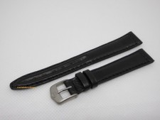 New Tag Heuer 14mm Black Leather Strap Steel Buckle