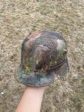 WW1 German Stahlhelm/Helmet Camo And Hessian Relic Condition 
