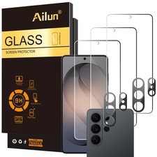 Ailun for Galaxy S26 Ultra Screen Protector 3 2 Pack Camera Lens Tempered Glass