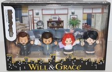 Fisher Price WILL & GRACE Little People 4 PC Collector Set #HVG54 NEW