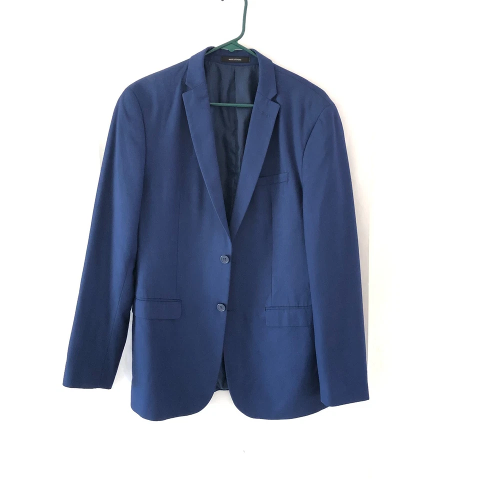 Traje Blazer Marchatti Italia Hombres Azul Real Talla 40L Negocios Formal Fiesta Iglesia Foto 4 de 4