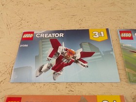 LEGO Creator 3 in 1 Lot of 9 Instruction Manual #31086 #31073 #31057
