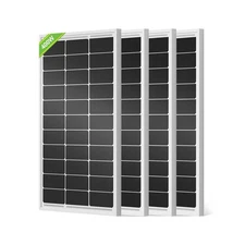 ECO-WORTHY 400W Solar Panels 4pcs 100 Watt 18V Monocrystalline Solar Panel Mo...