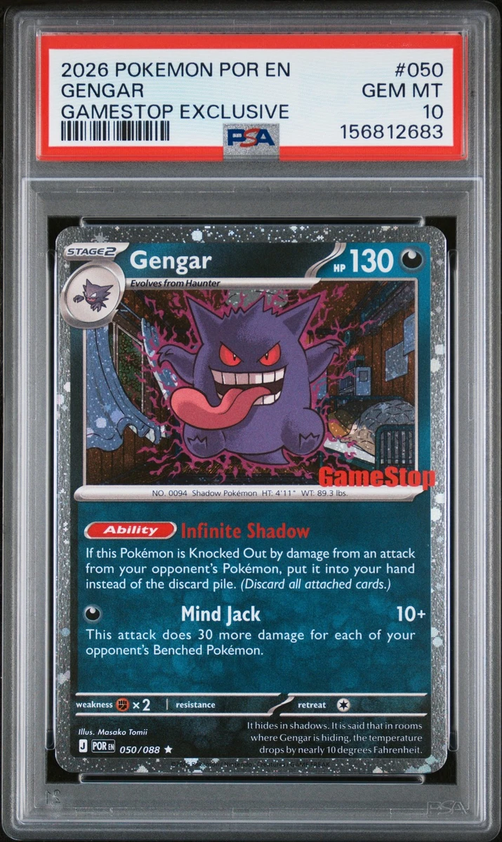Preços baixos em Gengar Pokémon TCG Autenticador Esportivo