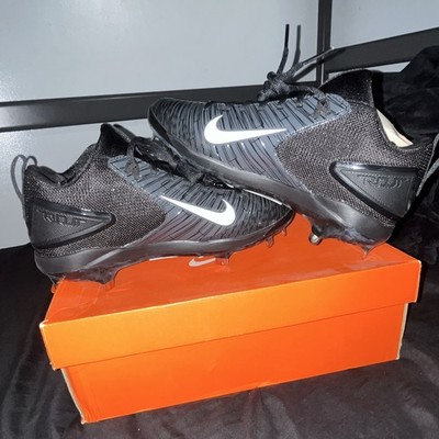 Nike Men's Baseball Cleats Black/White US Size 7 Medium (D, M)