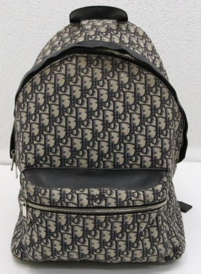 Dior Rider Oblique Jacquard Rider Backpack - Beige & Black | eBay