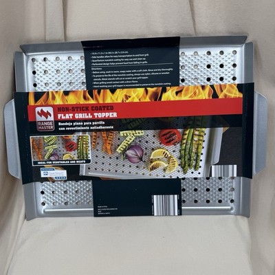 Vegetble Grill Topper Plate Basket Pan Non-Stick 15x11 in Grill BBQ Cooking