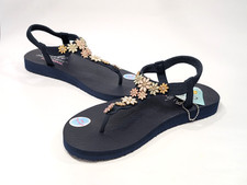 Skechers Cali Meditation Happy Daisies Navy/Multi Women's Sandals - Size 9 NWB
