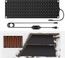 Heated Snow Melting Mats for walkways Stairs- Outdoor Heated Mats- Non-Slip Elec