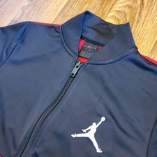 Nike Air Jordan Track Jacket Boys M 10/12 Red Black Jumpman Full Zip New