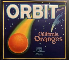 Orange Crate Label Kalifornien Design 1925 - 1945 - 2 Stück