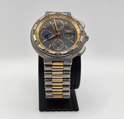 Ayrton Senna's Longines Conquest Chronograph Rf 4983 Titanium/Gold