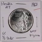 West Virginia Statehood Centennial Medallion 30mm Silver Heraldic Art Medal
