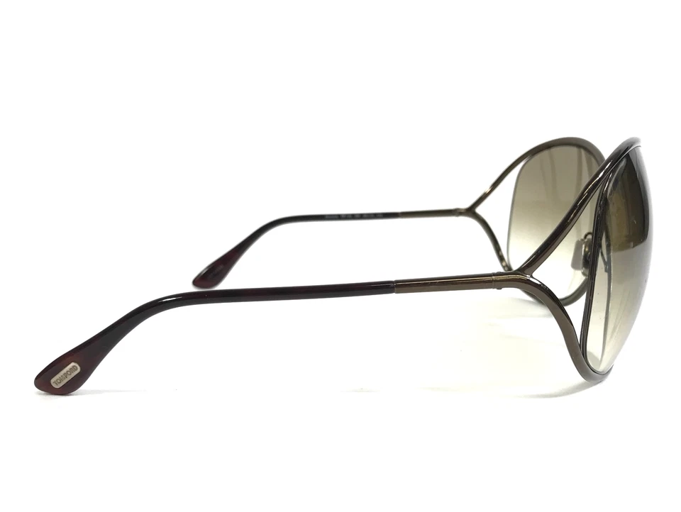 Gafas de sol Tom Ford Miranda TF130 36F monturas de bronce brillante lentes verdes degradados Foto 4 de 4