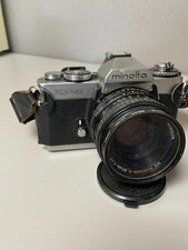 Minolta XD11 35mm film SLR Camera Silver With 50mm/f1.7 Lens Used Untested 