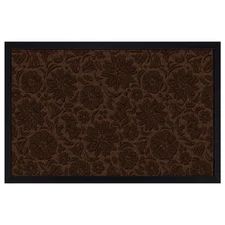 Briarwood Lane Brown Floral Large Flocked Doormat