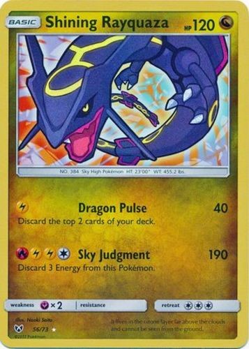 1x Shining Rayquaza - 56/73 - Holo Rare NM-Mint Pokemon SM03.5 - Shining Legends