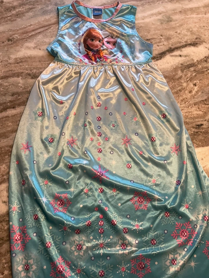 Lote De 5 Pijamas Para Niñas Talla 8-10 Dormir - Unicornio/Arco Iris/Sirena/Disney/FancyNancy Foto 2 de 4