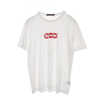 LOUIS VUITTON × Supreme Box Logo T-shirt HDY92WJC8 Cotton White #S
