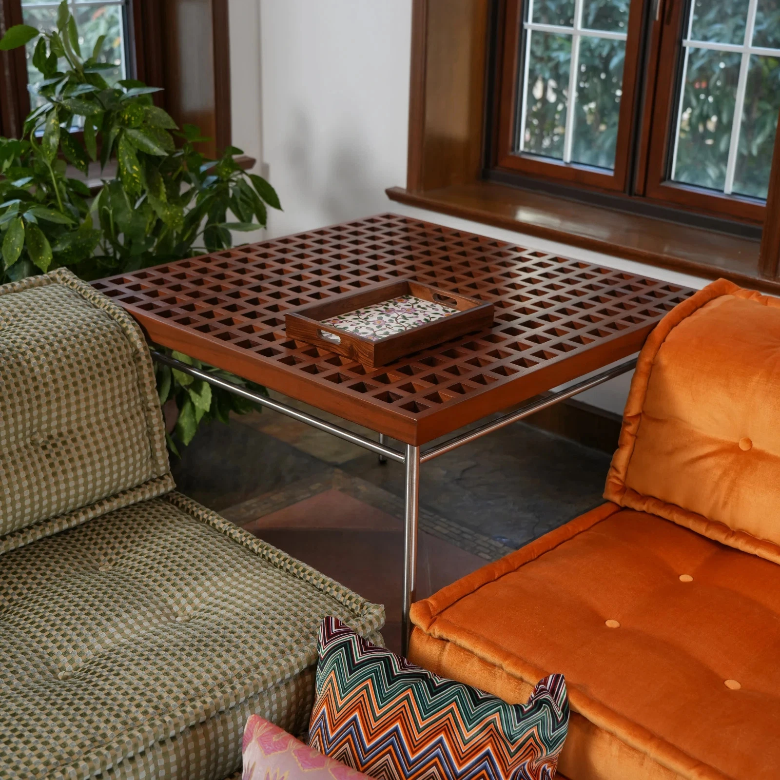 Teak Wood Coffee Table for Mah Jong Modular Sofa Couch Custom Outdoor Indoor
Opens in a new window o