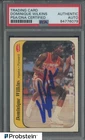 Dominique Wilkins HOF Signed 1986 Fleer Sticker #11 RC Rookie PSA/DNA AUTO