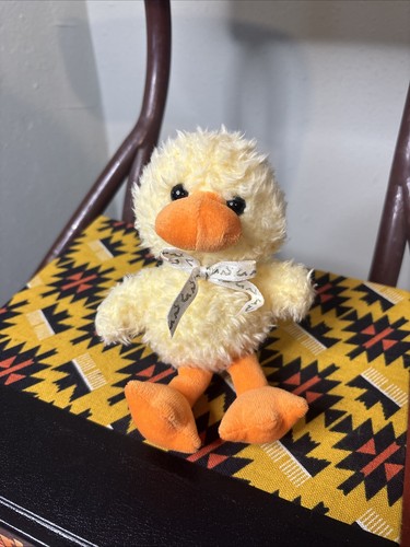 Little Suzy’s Zoo Duck Rattle Plush Stuffed Animal Chick 6” Vintage ...