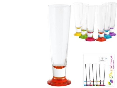 Paket Pasabahce Von 6 Gläser Modell Cincin Mit Hintergrund Bunt Und Von CL 40