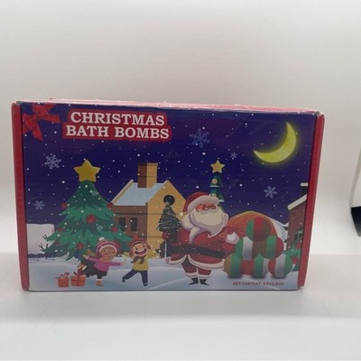 Christmas Bath Bombs Gift Set New Sealed Holiday Festive Bathroom Self Care Tub