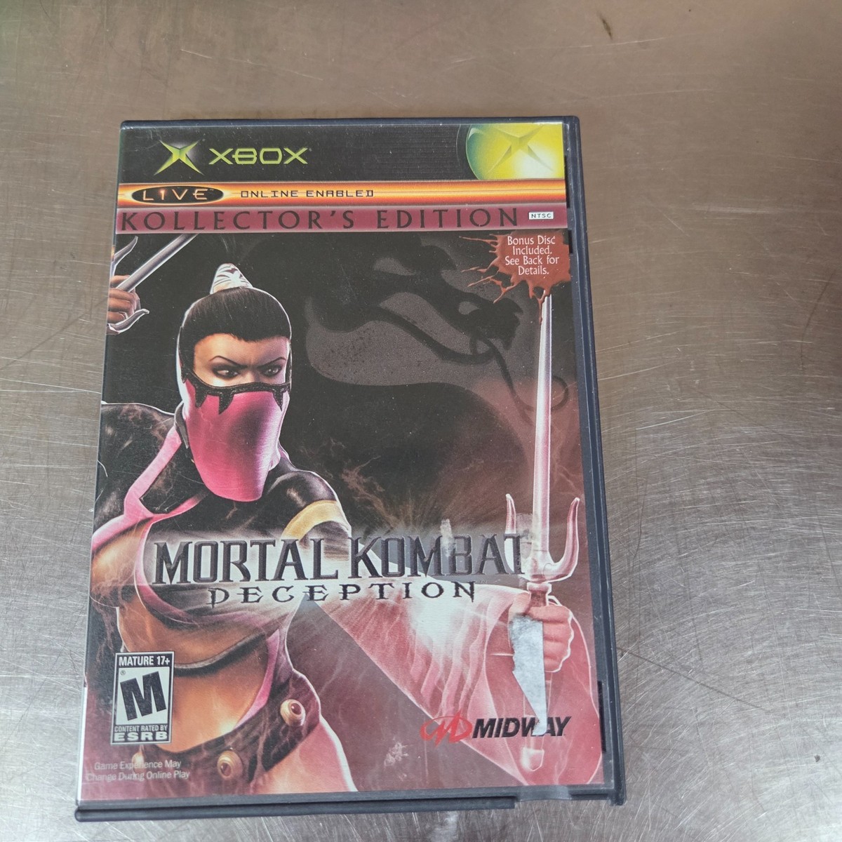 Xbox Mortal Kombat Deception Mileena Kollectors Edition - Manual